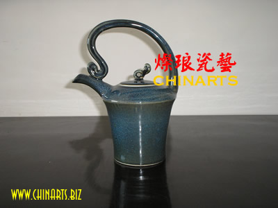 窑变釉茶壶