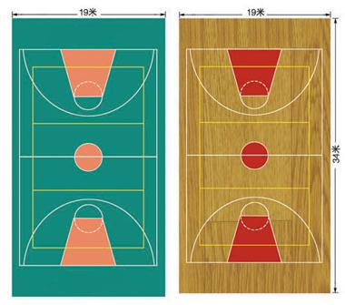 蓝球场聚氯乙烯(PVC)地板