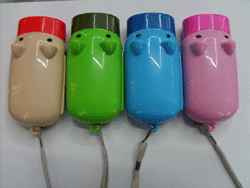 【德骏电子】小猪电筒、手压电筒、环保电筒、新奇特产品