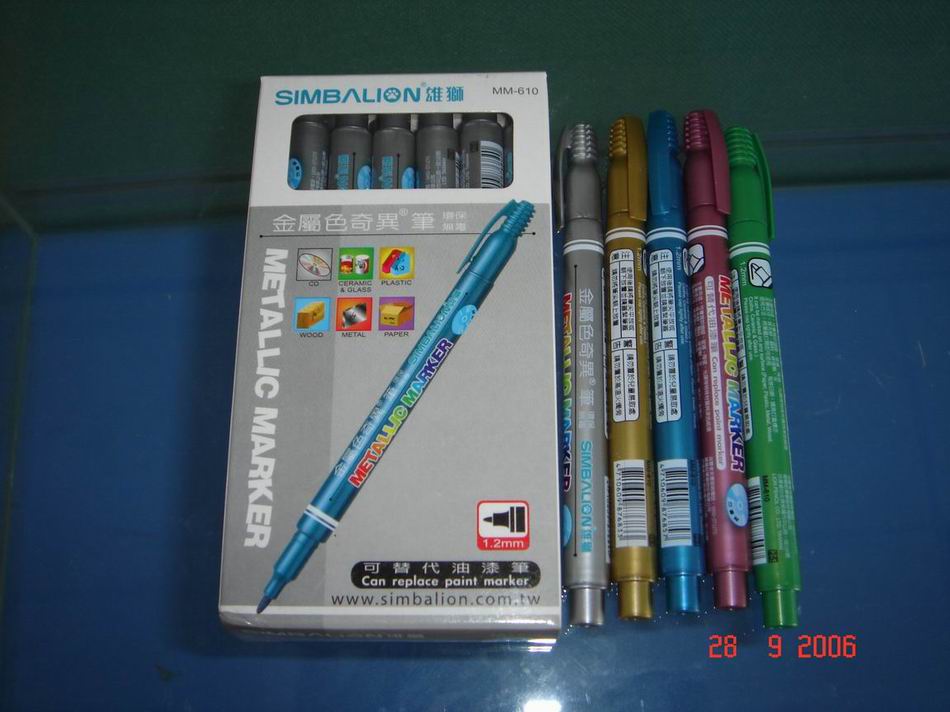 金属色奇异笔-记号笔-环保笔-环保记号笔