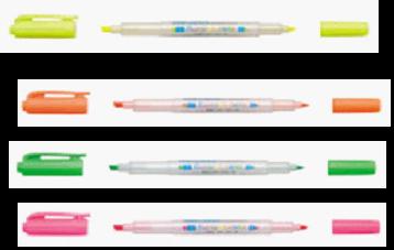 萤光笔-环保萤光笔-双头环保萤光笔