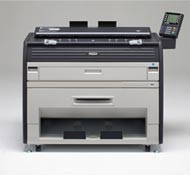 京瓷KM-3650W大幅面A0数码工程复印机，工程打印机