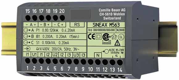 SINEAX M563可编程多功能电量变送器