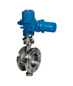 Hard Seated Flange Butterfly Valve With Electric A