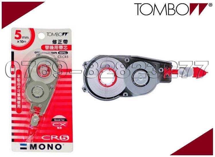 Tombow蜻蜓CT-CR5替芯式涂改芯、涂改带、涂改机,无痕修正机,修正带