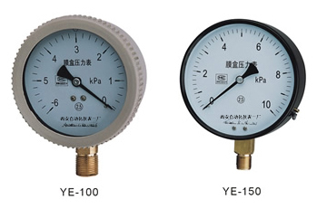 膜盒压力表YE-100,150/膜盒压力表