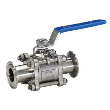 3PC Clamp Ball Valve