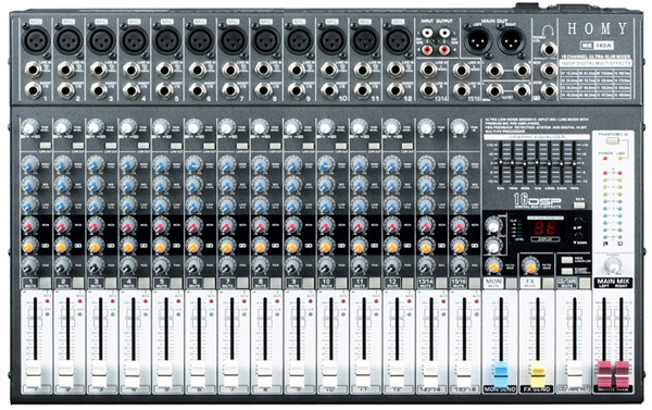 HOMY豪麦带16位DSP效果器16路调音台162A