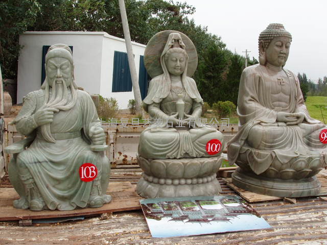 石雕观音菩萨,释迦摩尼罗汉佛像寺庙宗教石雕系列(多种造型、石材)