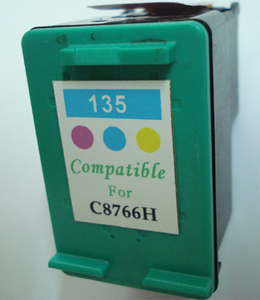 惠普135彩色墨盒，HPC8766HJ墨盒，惠普墨盒