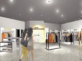 展示柜 柜台 展柜 服装展示柜74