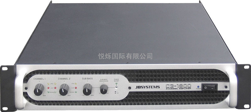 JBSYSTEMS 3 Channel Professional Amplifier C3-1800