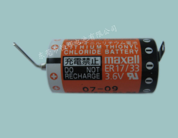ER17/33电池,西门子PLC专用,工控电池,maxell 3.6V电池