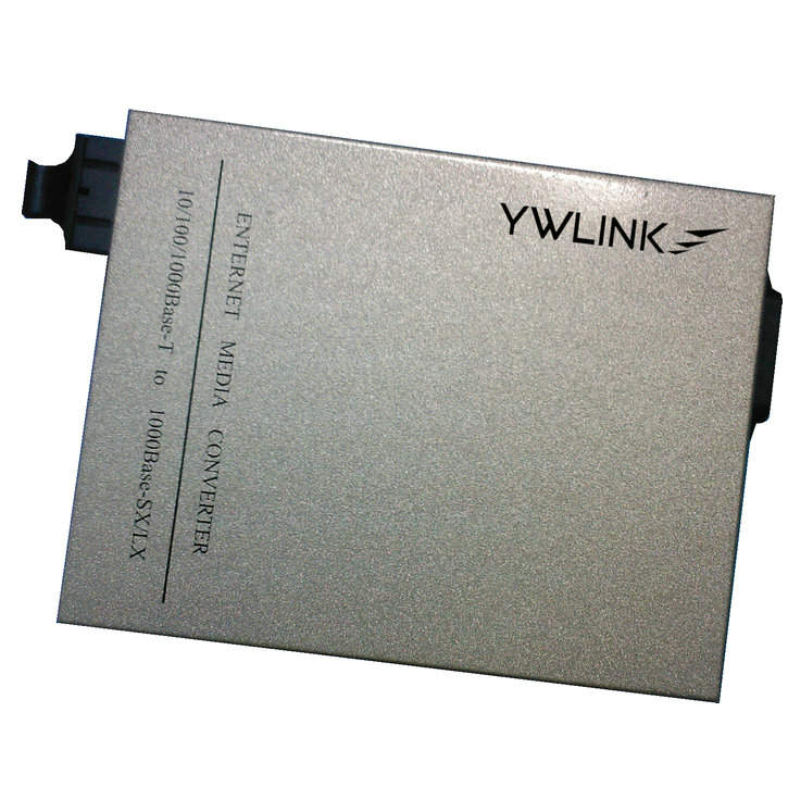 YWLINK千兆自适应单模双纤光纤收发器