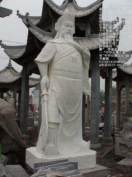 福禄寿石雕寿星财神，石雕关公，鲁班八仙梁山好汉等人物作品雕塑