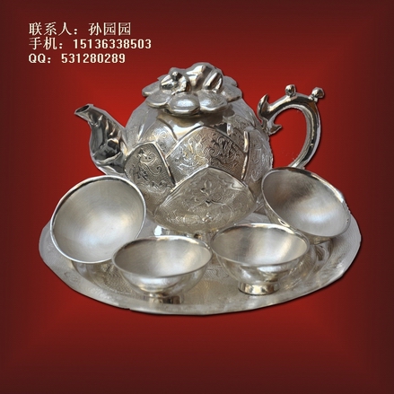 洛阳优质纯银茶具生产5.7