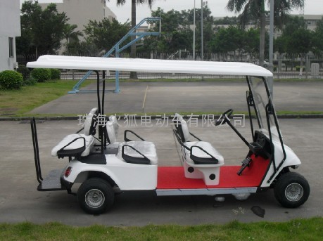 珠海火狐电动车供应电动高尔夫球车六人座电动车