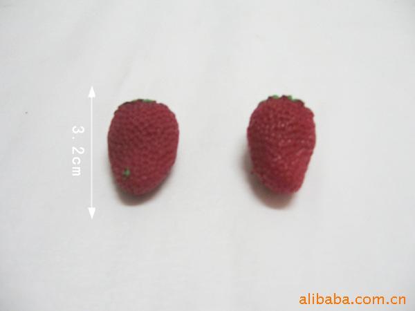 小草莓造型葡萄拖鞋装饰配件