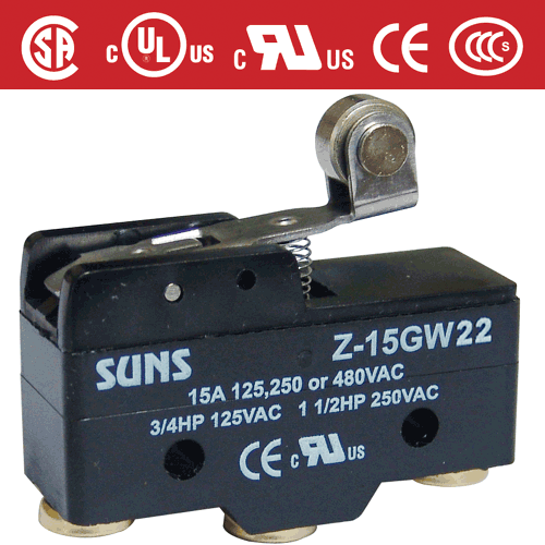 Z-15Gw22 常用微动开关 （通过UL CCC CE CSA认证） SUNS美国三实