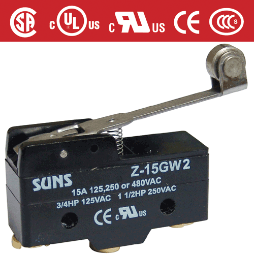 Z-15Gw2 微动开关 （通过UL CCC CE CSA认证） SUNS美国三实