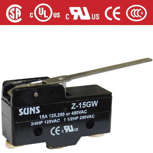 Z-15Gw 微动开关 （通过UL CCC CE CSA认证） SUNS美国三实