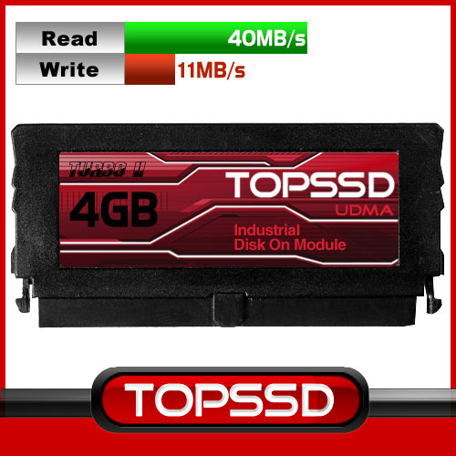 TOPSSD红标4GB固态工业电子硬盘IDE接口40pin