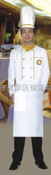 成都厨师服定做，大厨服装，西式厨师服定做，四川斑马条厨师服