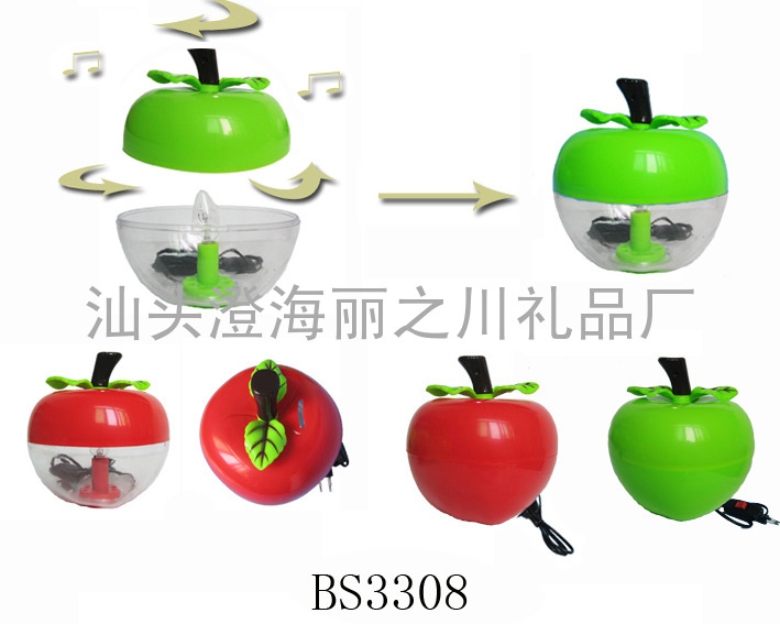 BS3308，八音苹果台灯存钱罐