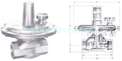 气体调压阀 埃默科3010天然气调压阀  3010煤气减压阀