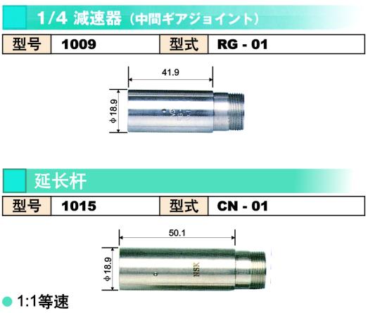 日本NAKANISHI主轴马达减速器RG-01