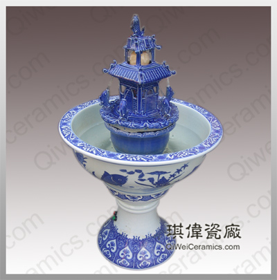 景德镇陶瓷厂家销售 乔迁礼品、商务礼品、空气加湿器陶瓷喷泉