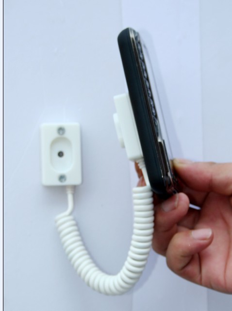 MP3/MP4/U盘防盗保护架手机弹簧线保护绳手机磁性支架