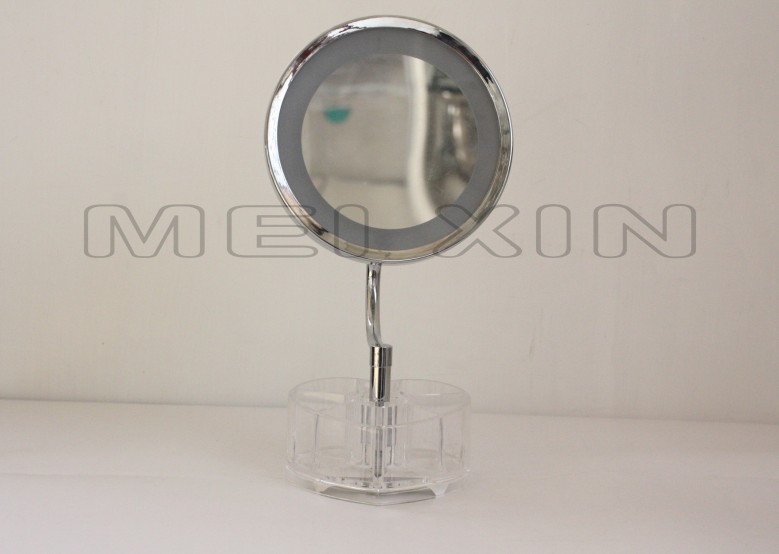 6寸化妆镜 美容镜 时尚镜 单面塑胶镜 立式镜 女性必备用具