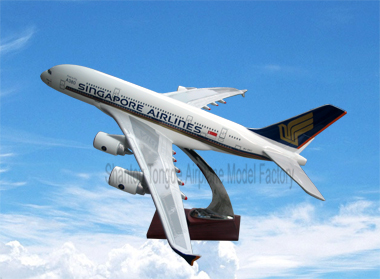 仿应仿真树脂飞机模型A380（新加坡航空）
