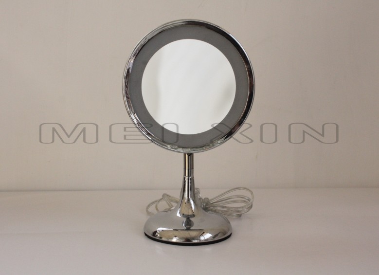 6寸化妆镜 美容镜 单面镜 立式镜 带灯镜 女性必备