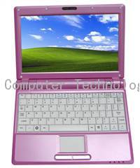 Pink 10 inch laptop personal computer portable PC
