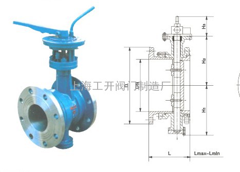 手动法兰式伸缩器蝶阀