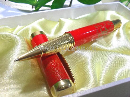 中国红笔，商务笔定做，企业赠品定制，天津工艺礼品公司