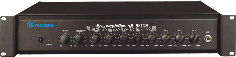 公共广播安装广播 t-koko AP-9811P 前置放大器