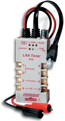 LAN Toner带集线器闪烁和检测装置的局域网音频发生器