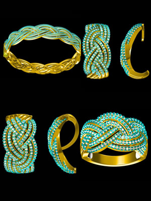 深圳首飾設計首飾、電腦起版珠寶、JewelCAD首飾設計、千足金珠寶首飾設計