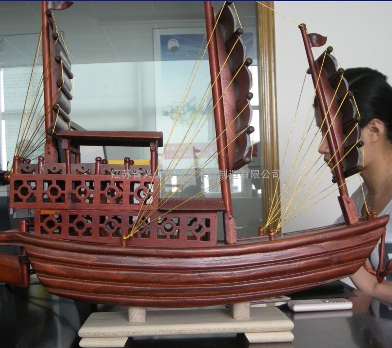 木船模型，小木船，旅游木船，艺术模型摆件，游船