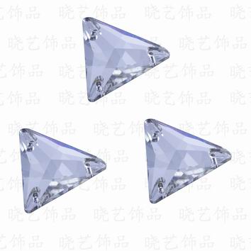 供应三角形玻璃扣、玻璃钻石