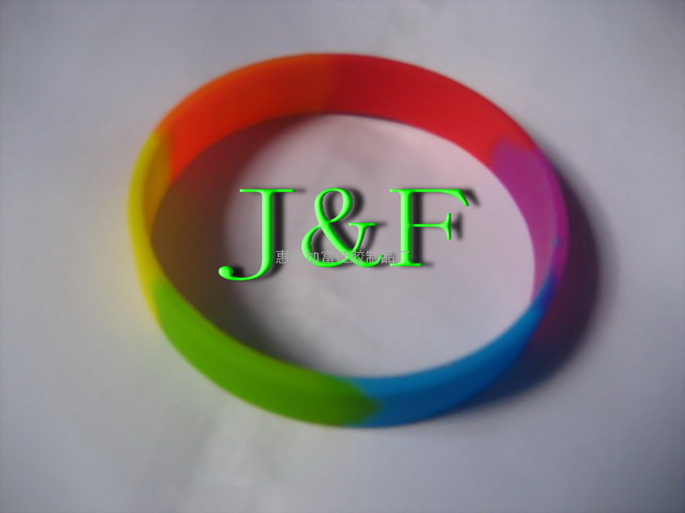 ~中国JF-001硅胶手环 silicone bracelet （夜光）&amp; 混色（tie d