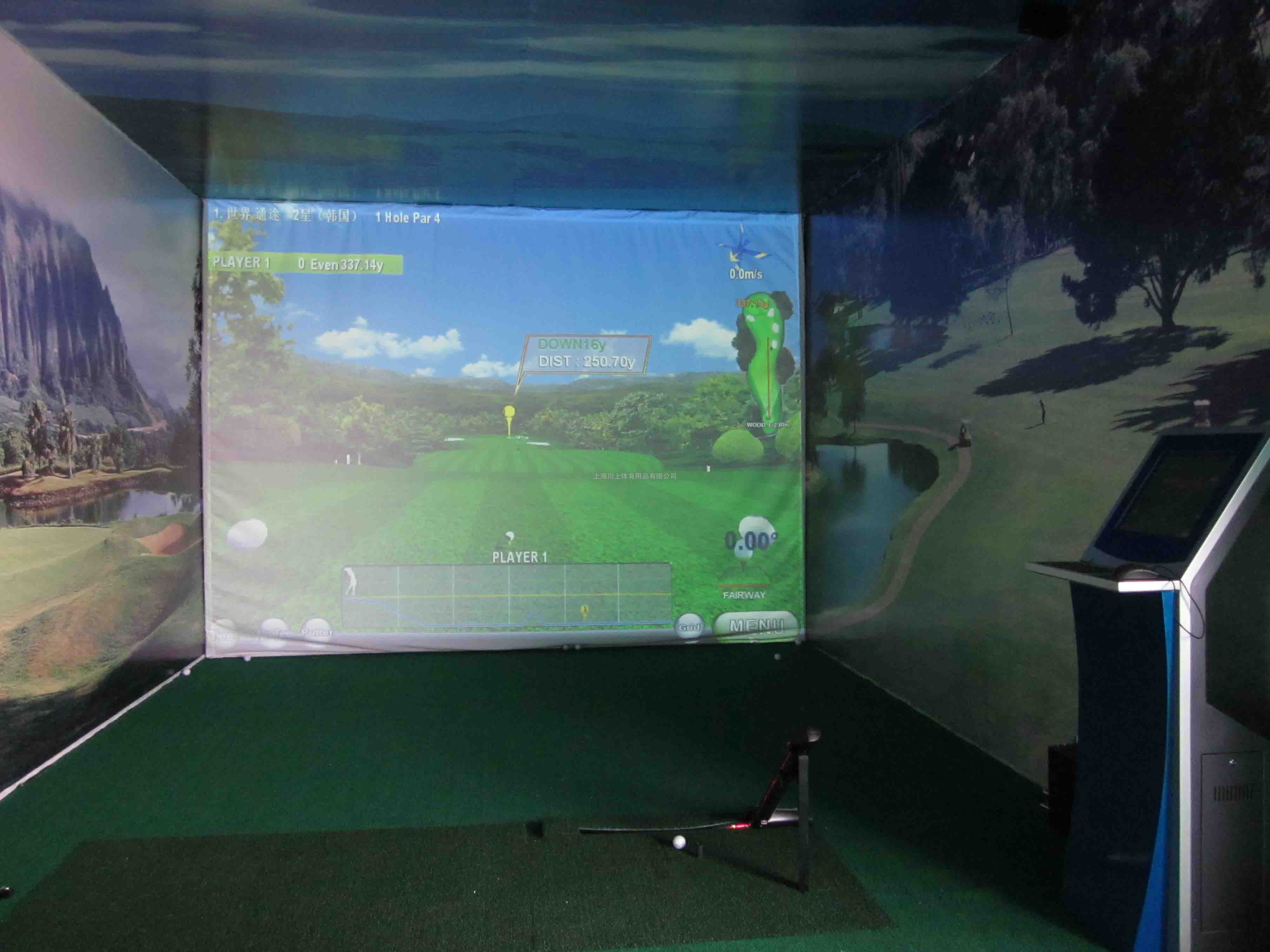 高尔夫模拟器,室内模拟高尔夫,高尔夫模拟系统