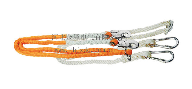 电工高空防坠绳，安全绳，保险绳，橘红色保险绳，安全带防坠绳，电工高空防坠绳