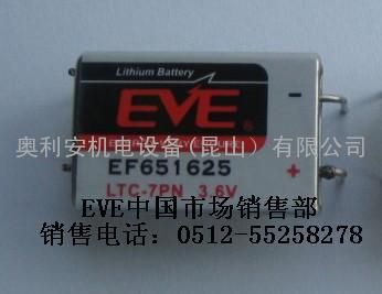 供应特价销售锂电池EF651625 3.6v EVE到货