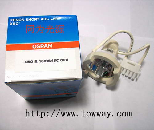 短弧氙灯 OSRAM XBO R 180W/45C 显微镜，图像扫描仪，内窥镜冷光源灯泡