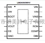 LM3406/06HV 是具备宽输入电压范围，低参考电压