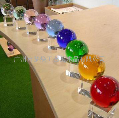 香港七彩水晶球，广东广州水晶篮球，水晶棒球，水晶光球，可以刻字水晶球，水晶球定做